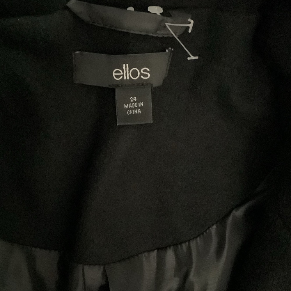 🦄 Ellos Black PeaCoat P:27” L:37” - Picture 4 of 5